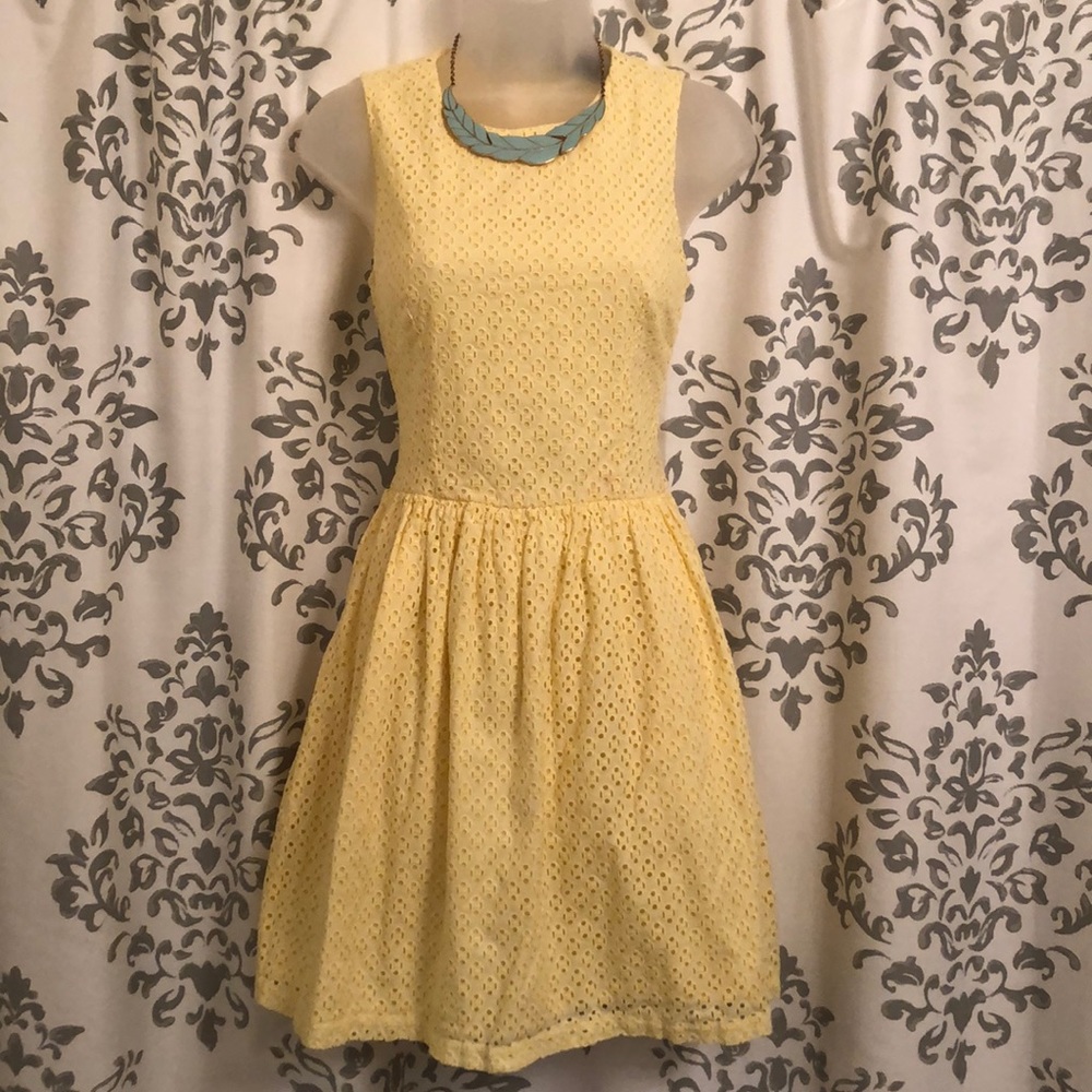 French connection yellow dress